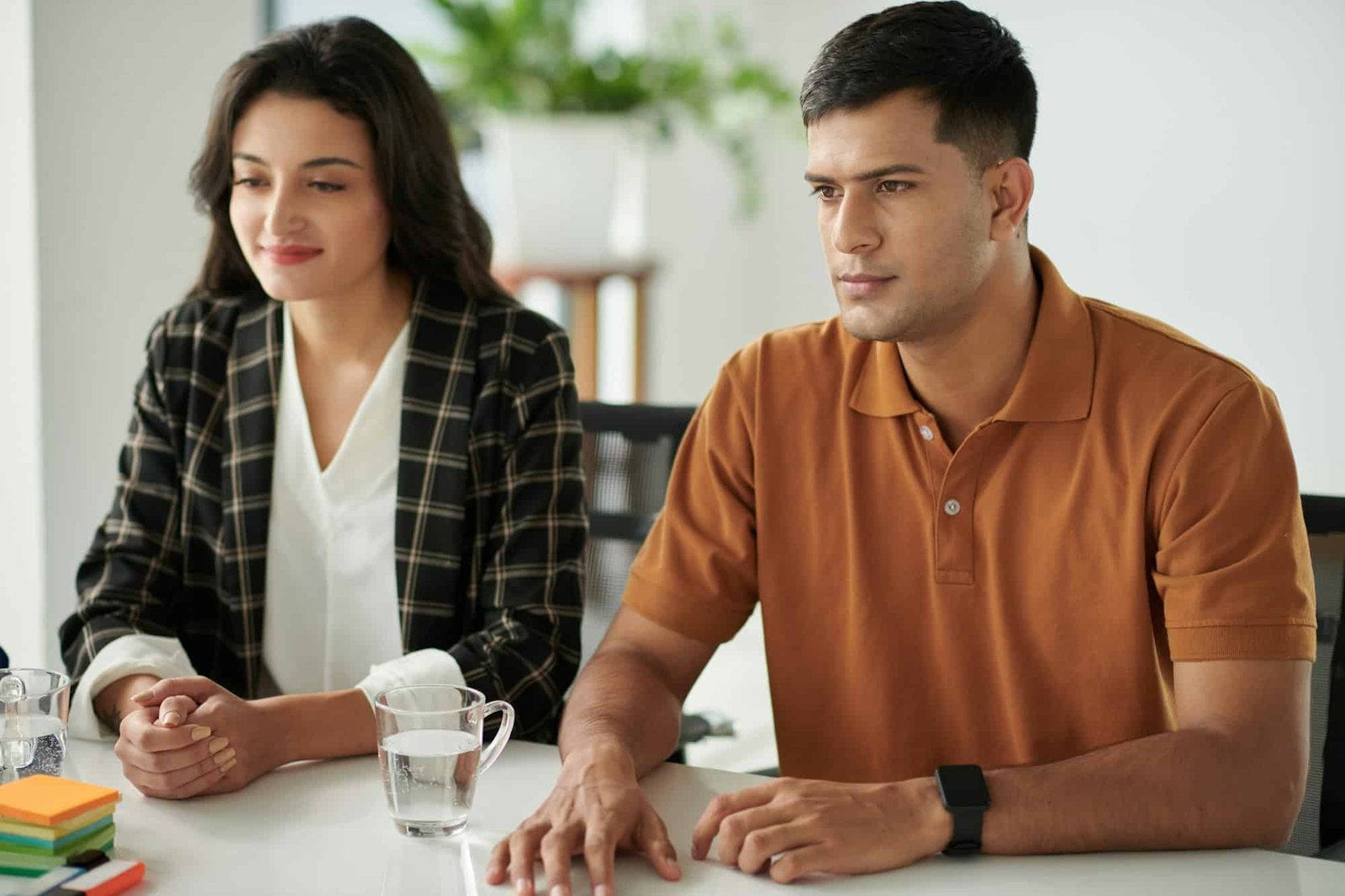 Couple Discussing Mortgage with Manager